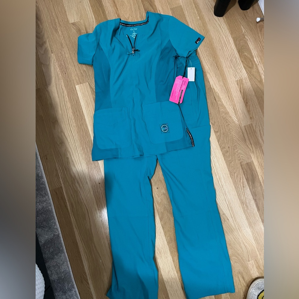 Koi Teal Scrubs